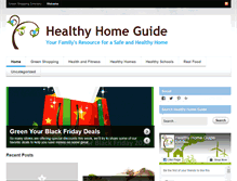 Tablet Screenshot of healthyhomeguide.com